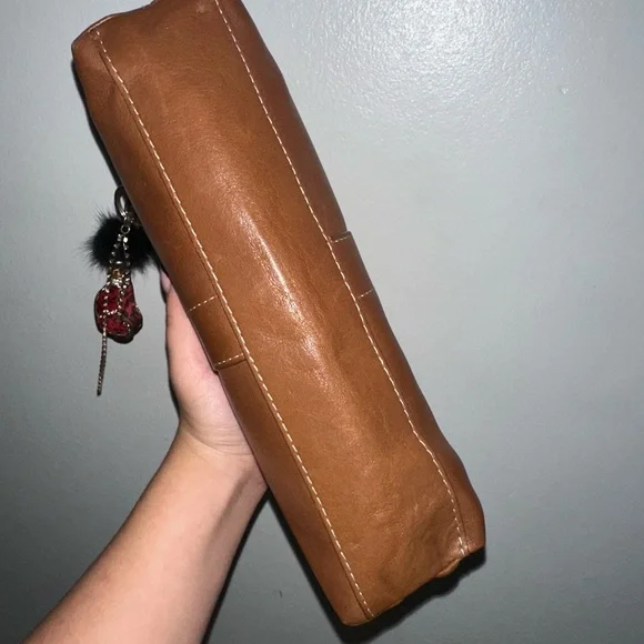 Coach Brown Leather Baguette Bag - Picture 3 of 7